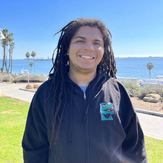 Groovy Kaiju - Embroidered Logo Zip-Up Hoodie