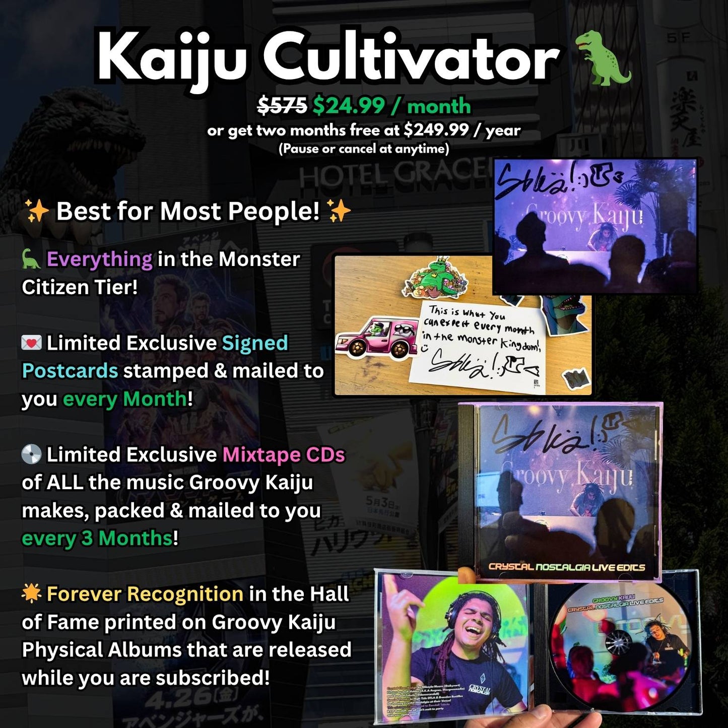 Kaiju Cave Monthly Membership