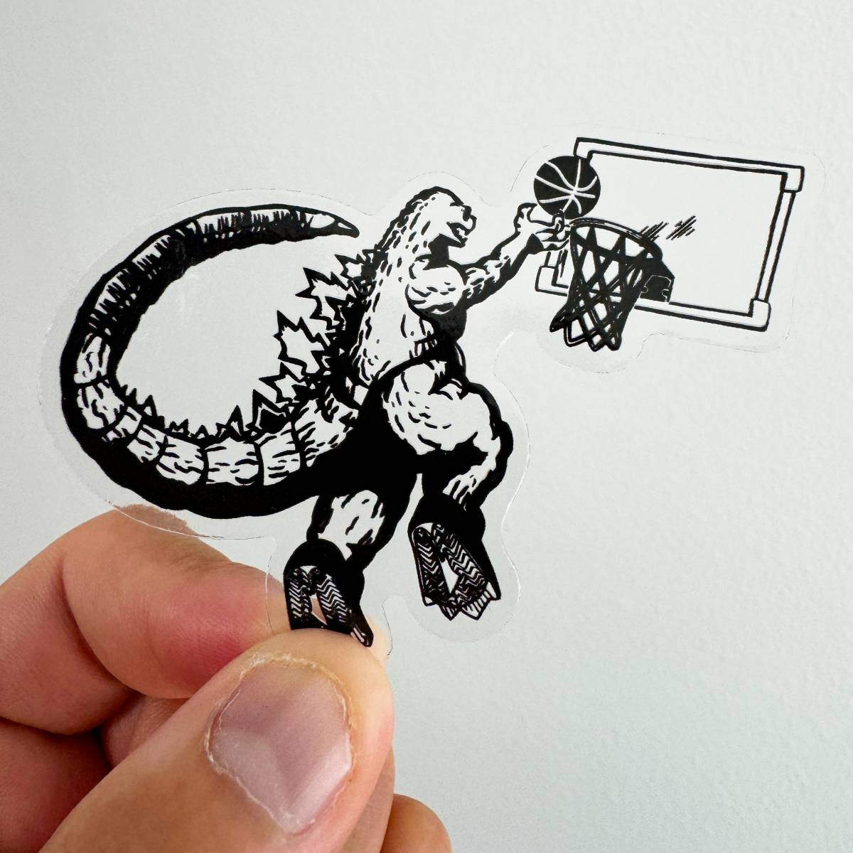 Groovy Kaiju - Remastered Stencil Dunk Clear Sticker