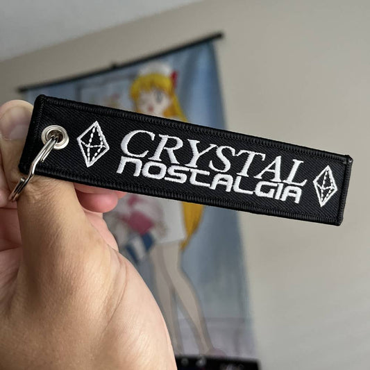 Crystal Nostalgia Embroidered Keychain