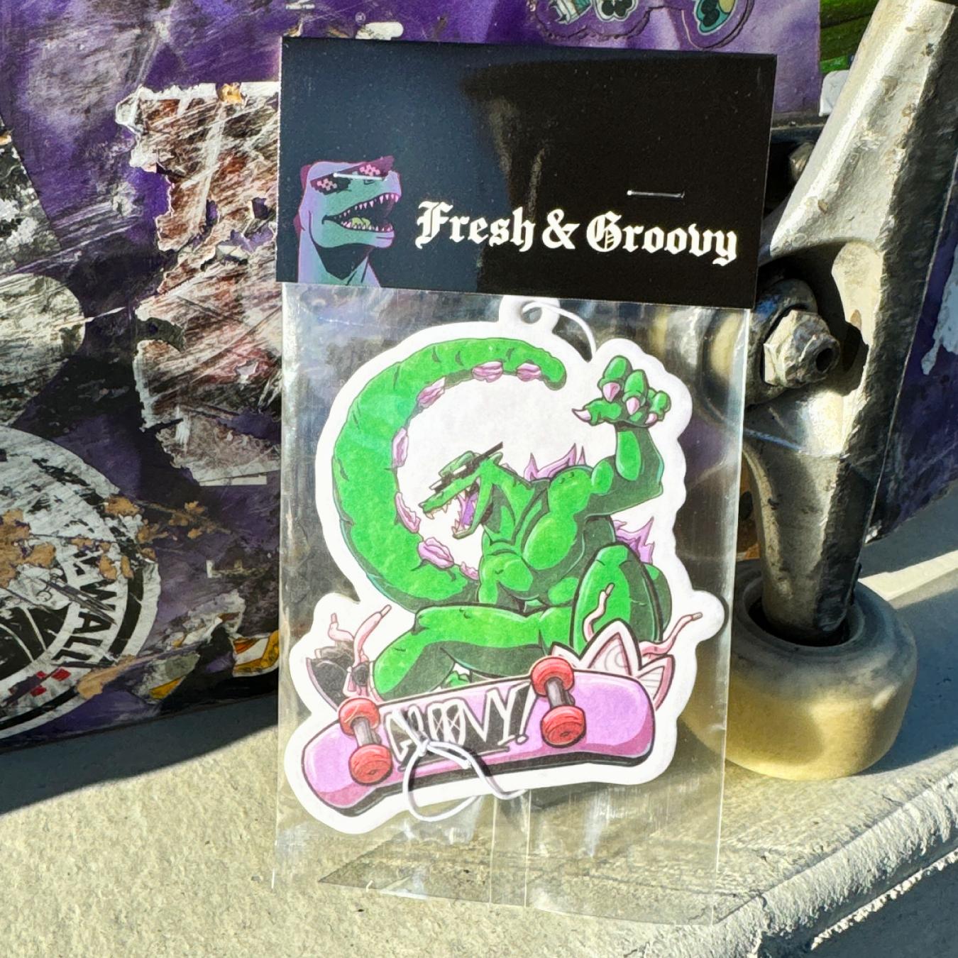 Groovy Kaiju - Radical Reptar Air Freshener (Orange Scented)