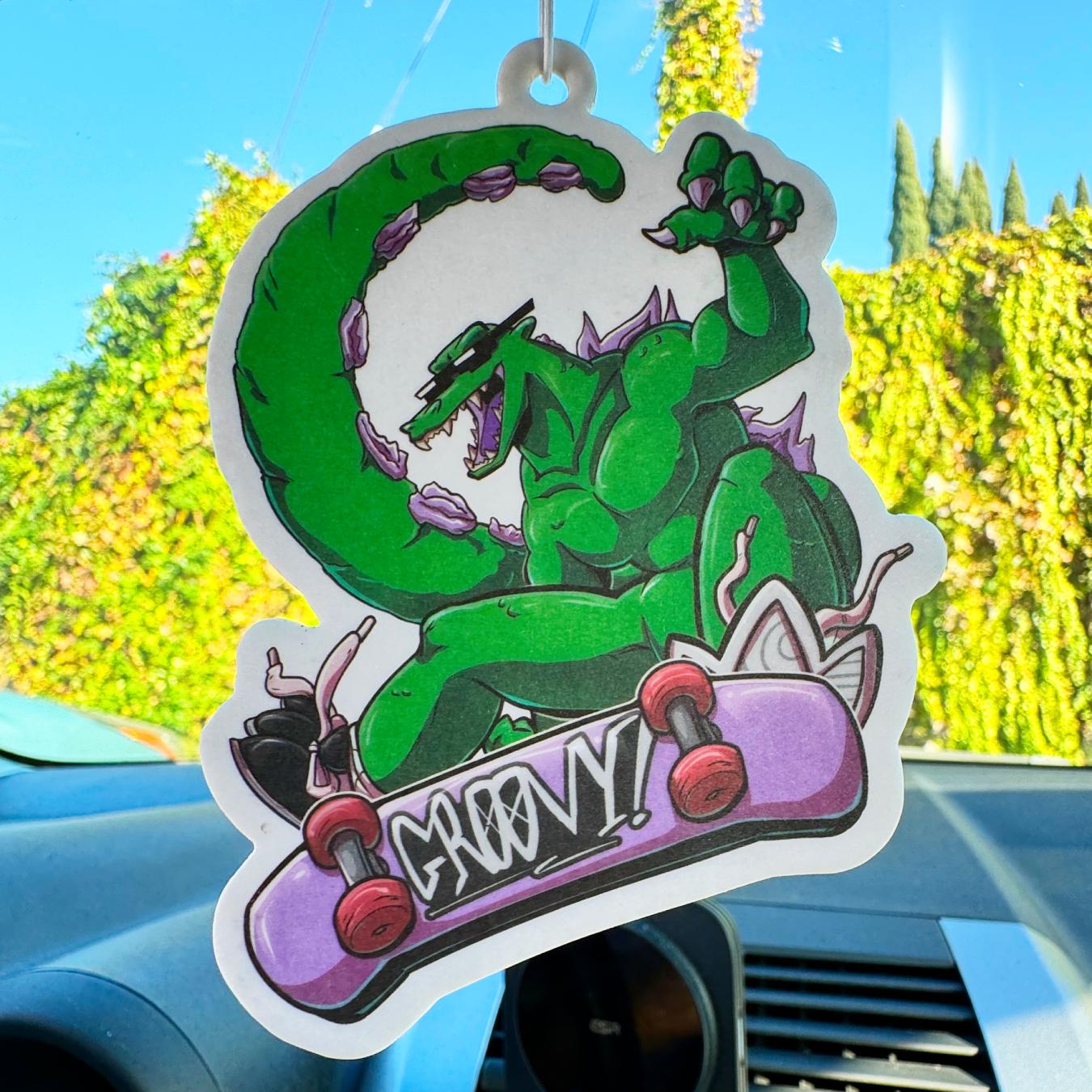 Groovy Kaiju - Radical Reptar Air Freshener (Orange Scented)