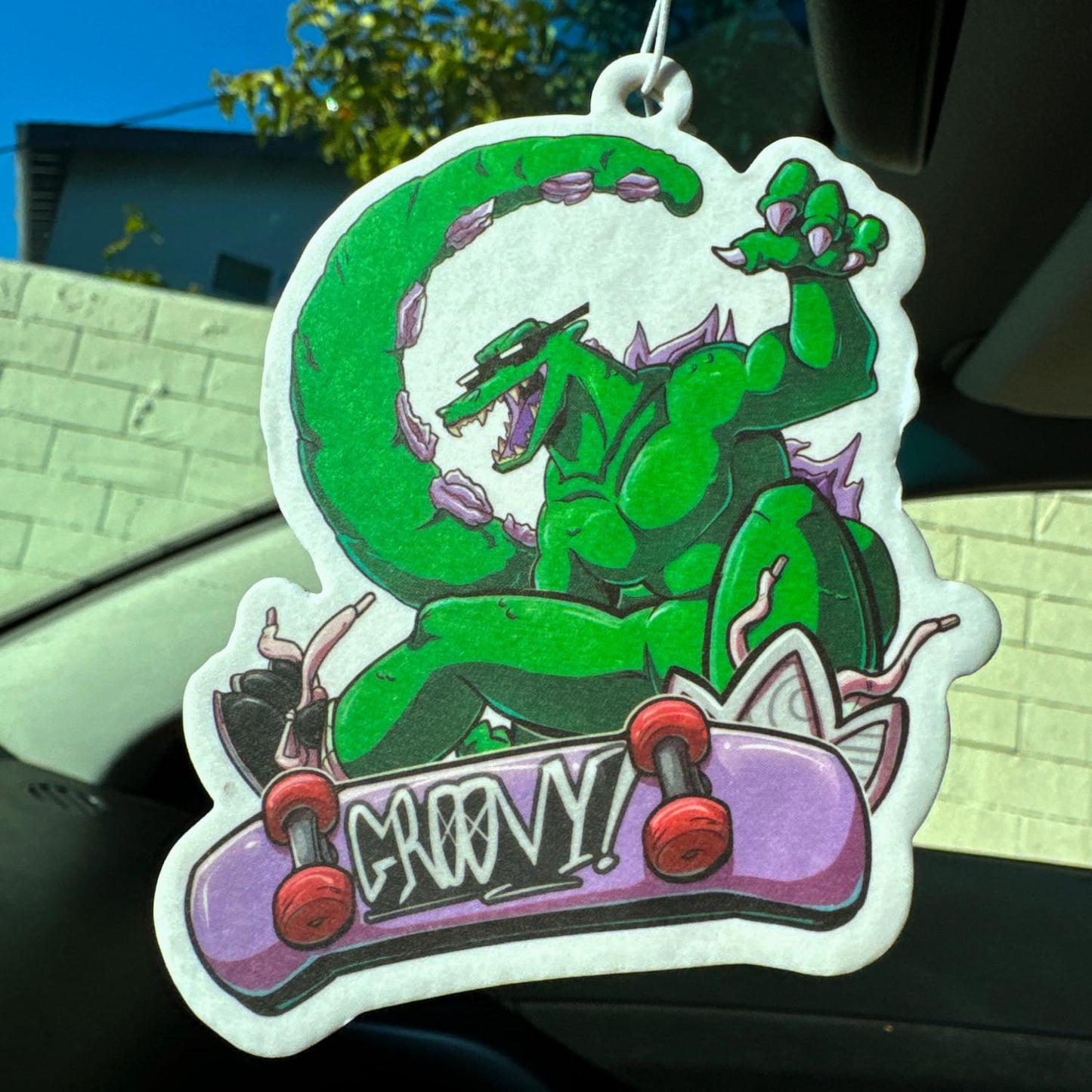 Groovy Kaiju - Radical Reptar Air Freshener (Orange Scented)