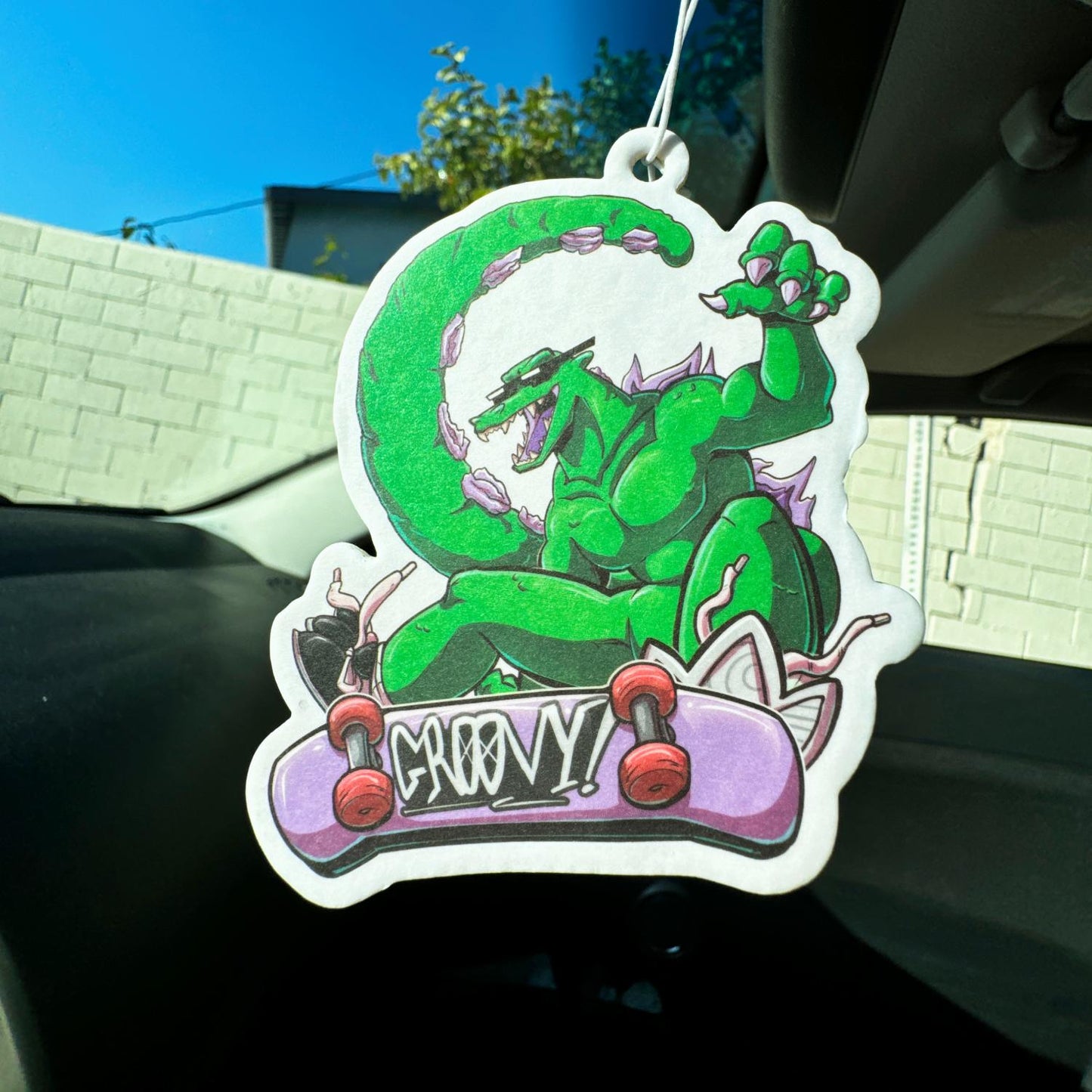 Groovy Kaiju - Radical Reptar Air Freshener (Orange Scented)