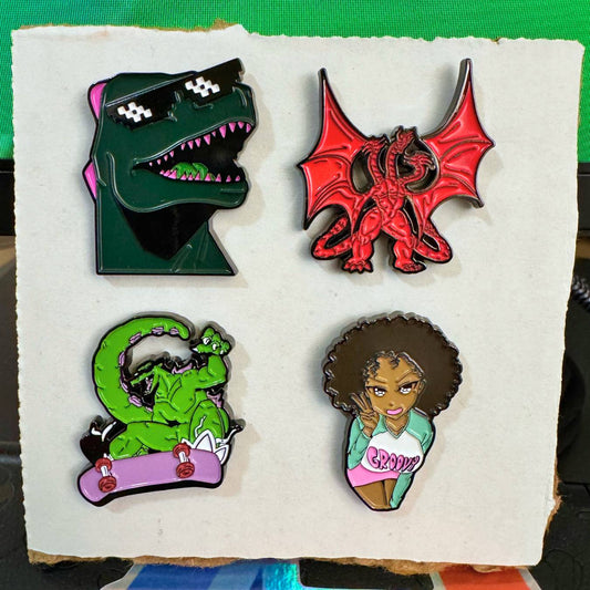 Groovy Kaiju Collectible Pin Bundle