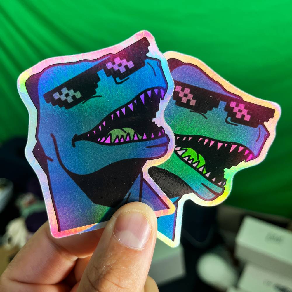 Two Groovy Kaiju Logo Stickers