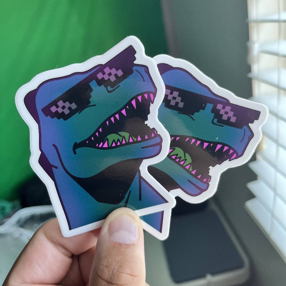 Two Groovy Kaiju Stickers (Free + Shipping)